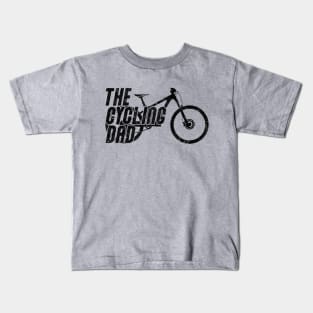 cycling dad mountain bike gift mtb cyclist Kids T-Shirt